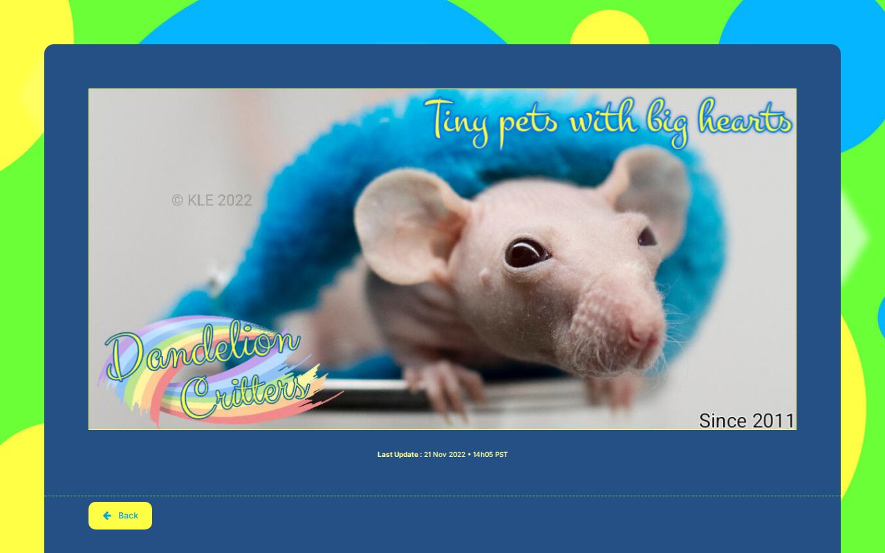 Dandelion Critters Rat Gens